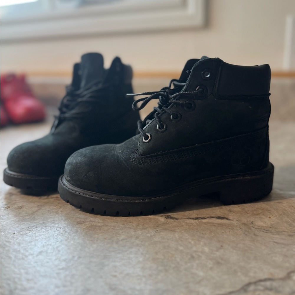Timberland Kids Black Boots